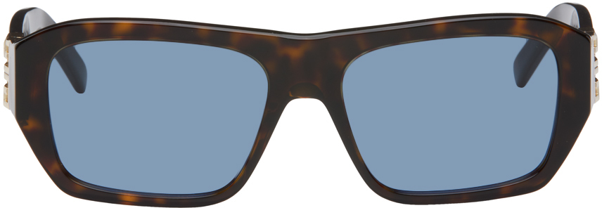 Givenchy Tortoiseshell 4g Sunglasses In Dark Havana / Gradie