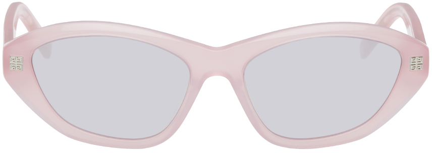Givenchy Pink Gv Day Sunglasses In Shiny Pink / Smoke M