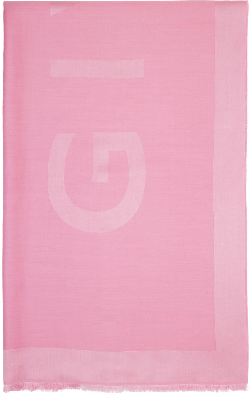 Givenchy Pink 4g Jacquard Scarf