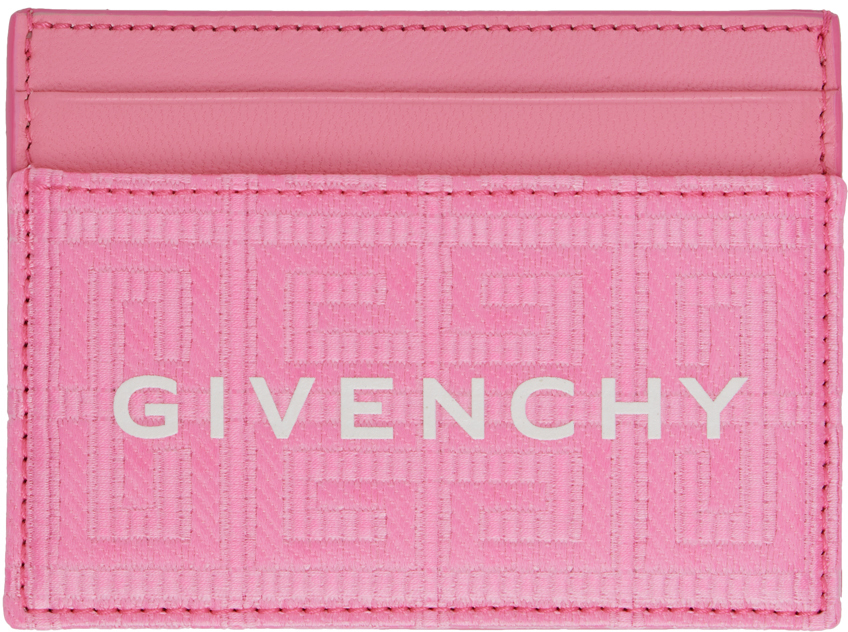 Givenchy Pink G Cut Card Holder