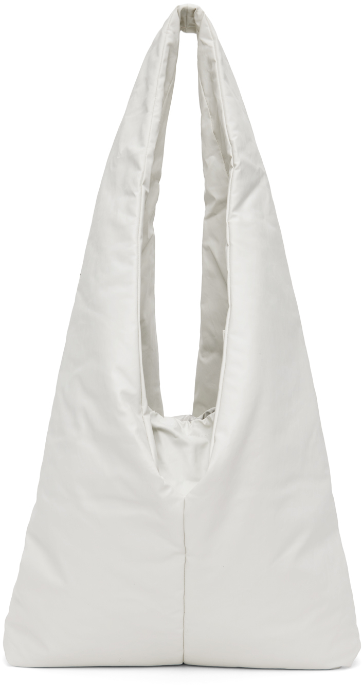 White Medium Anchor Shoulder Bag by KASSL Editions on Sale