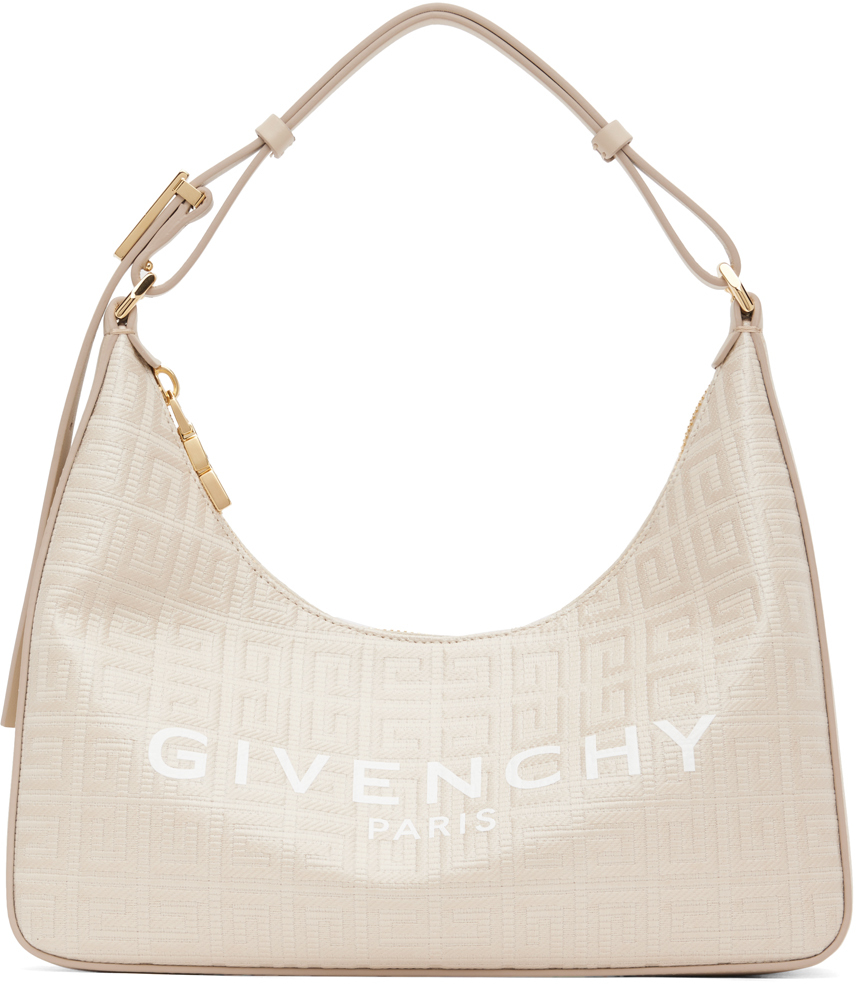 Givenchy Beige Small Moon Cut Out Bag In Natural Beige