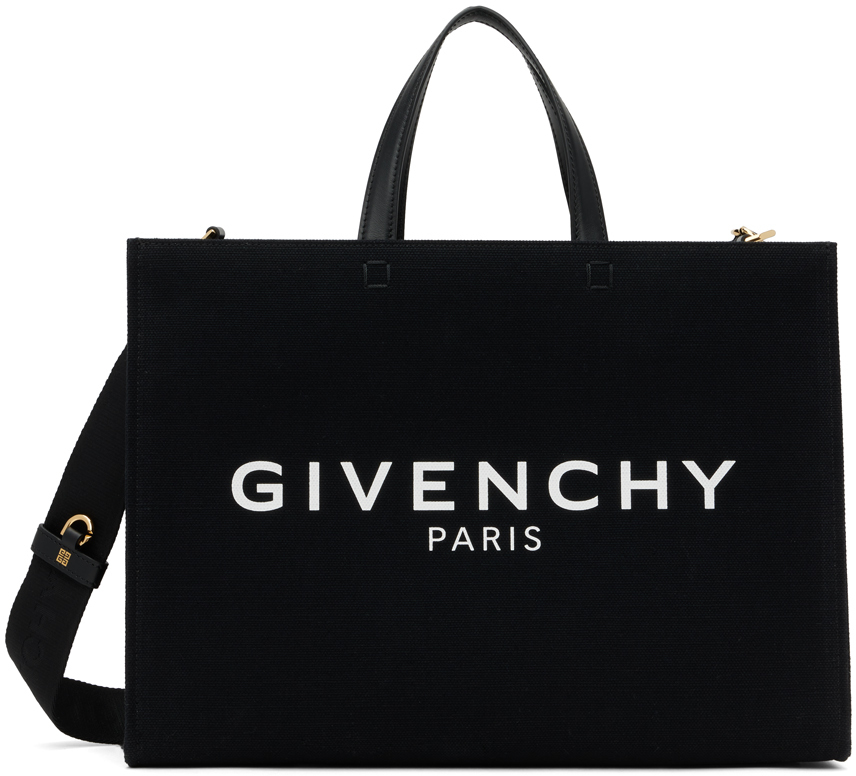 Givenchy: Black Medium 'G' Tote | SSENSE Canada