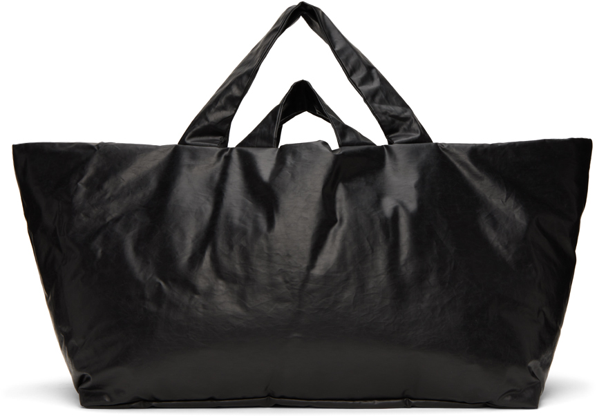 KASSL Editions Black Large Oil-Coated Tote