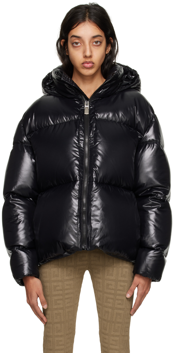 Givenchy: Black Puffer Down Jacket | SSENSE Canada