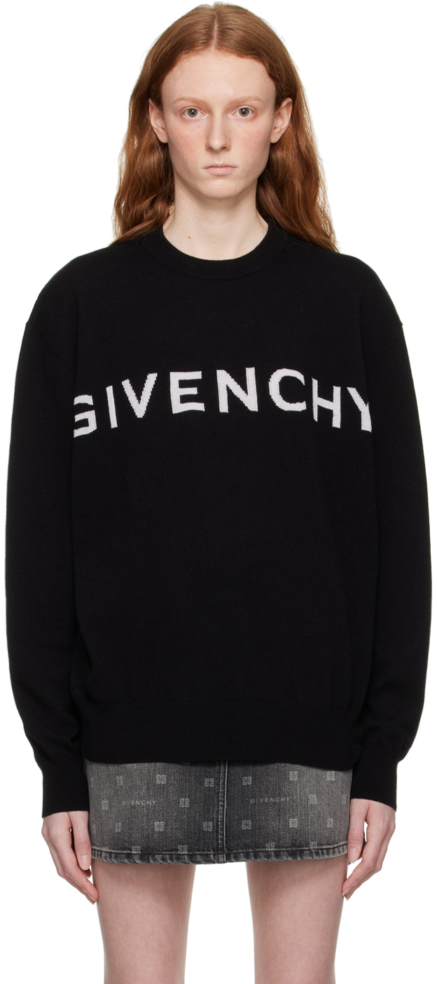 Givenchy: Black Rib Sweater | SSENSE