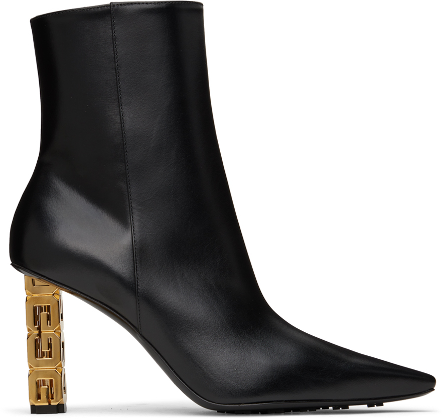 Givenchy: Black G Cube Ankle Boots | SSENSE
