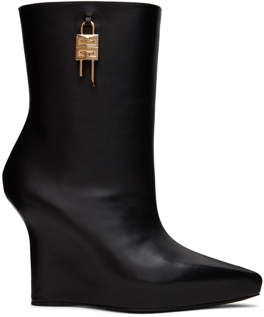 Black G-Lock Ankle Boots
