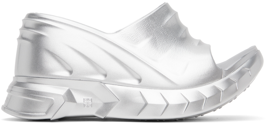 Givenchy Silver Marshmallow Sandals