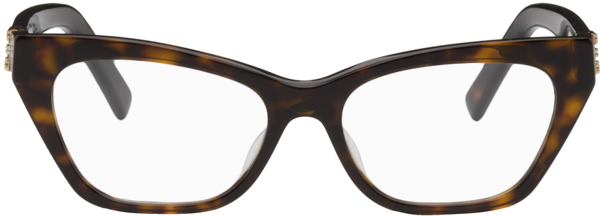 Givenchy Tortoiseshell Gv50015 Glasses In Dark Havana