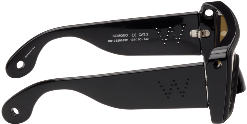 Walter Van Beirendonck - x Komono Alien Wide Sunglasses in Black Walter Van  Beirendonck