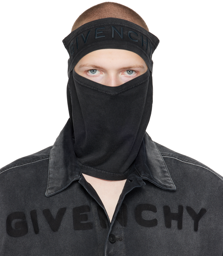 Givenchy: Black Embroidered Balaclava | SSENSE
