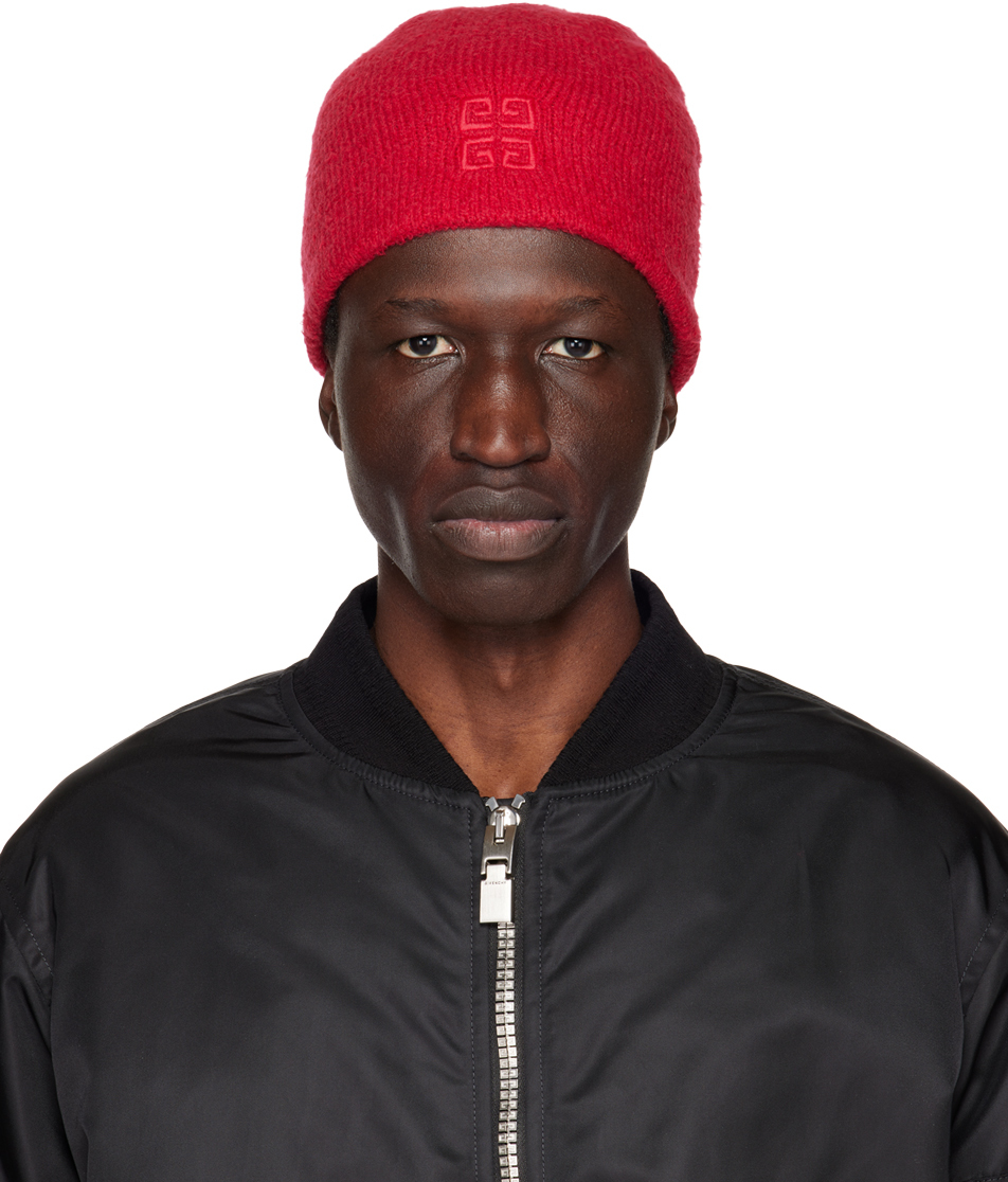 Givenchy: Red 4G Beanie | SSENSE