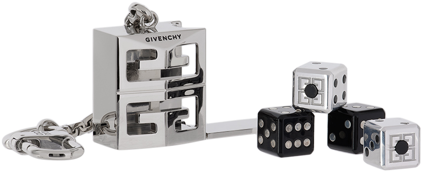  Givenchy Silver 4g Lock Dice Set 