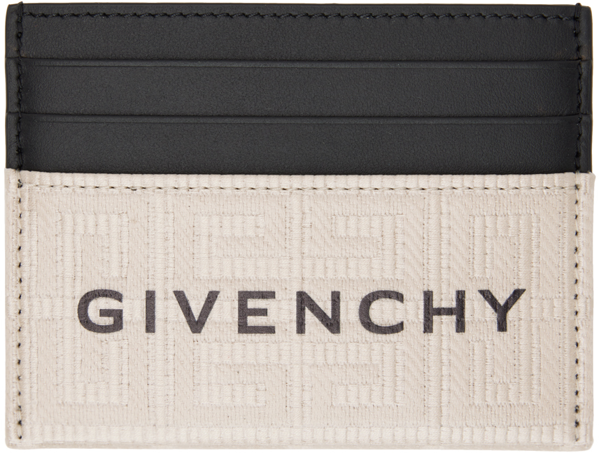 Givenchy: Beige & Black 4G Card Holder | SSENSE