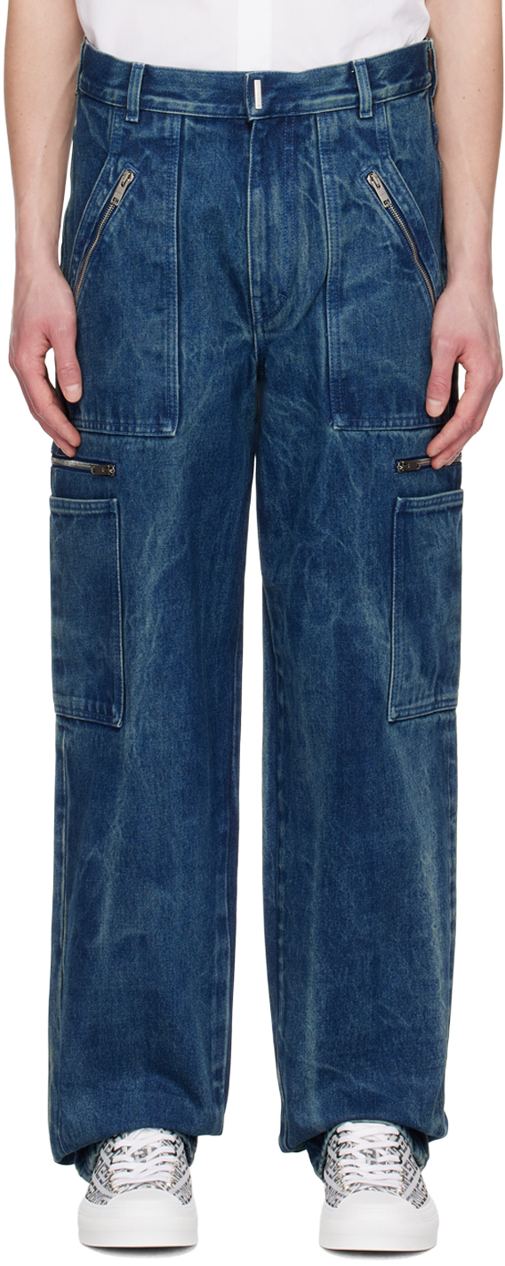 Givenchy: Blue Relaxed-Fit Jeans | SSENSE