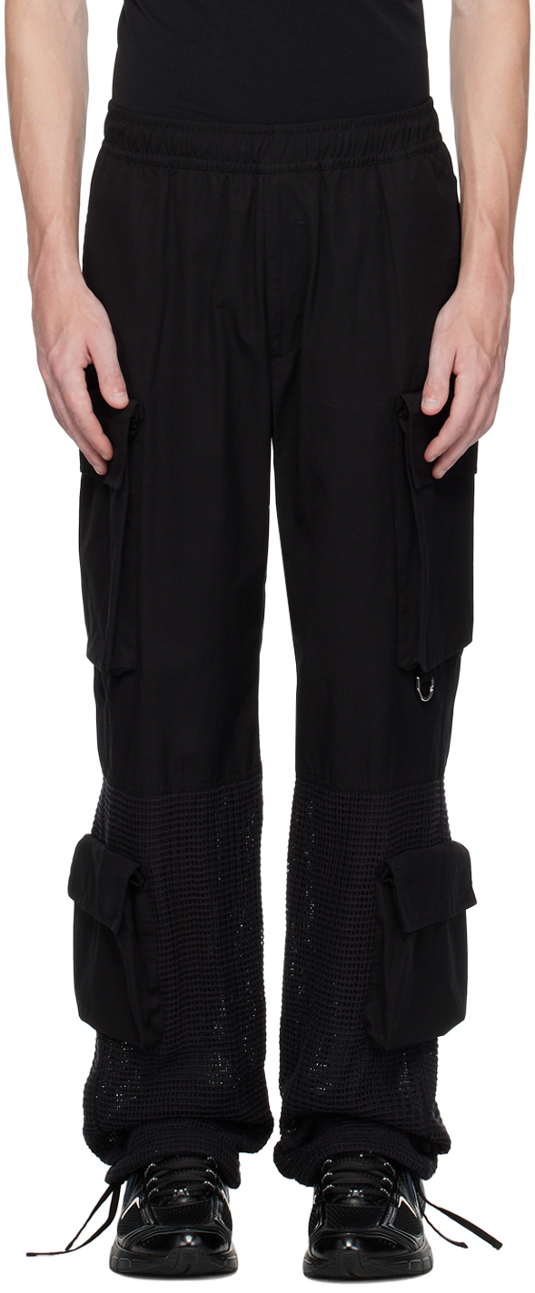 Givenchy: Black Paneled Cargo Pants | SSENSE Canada