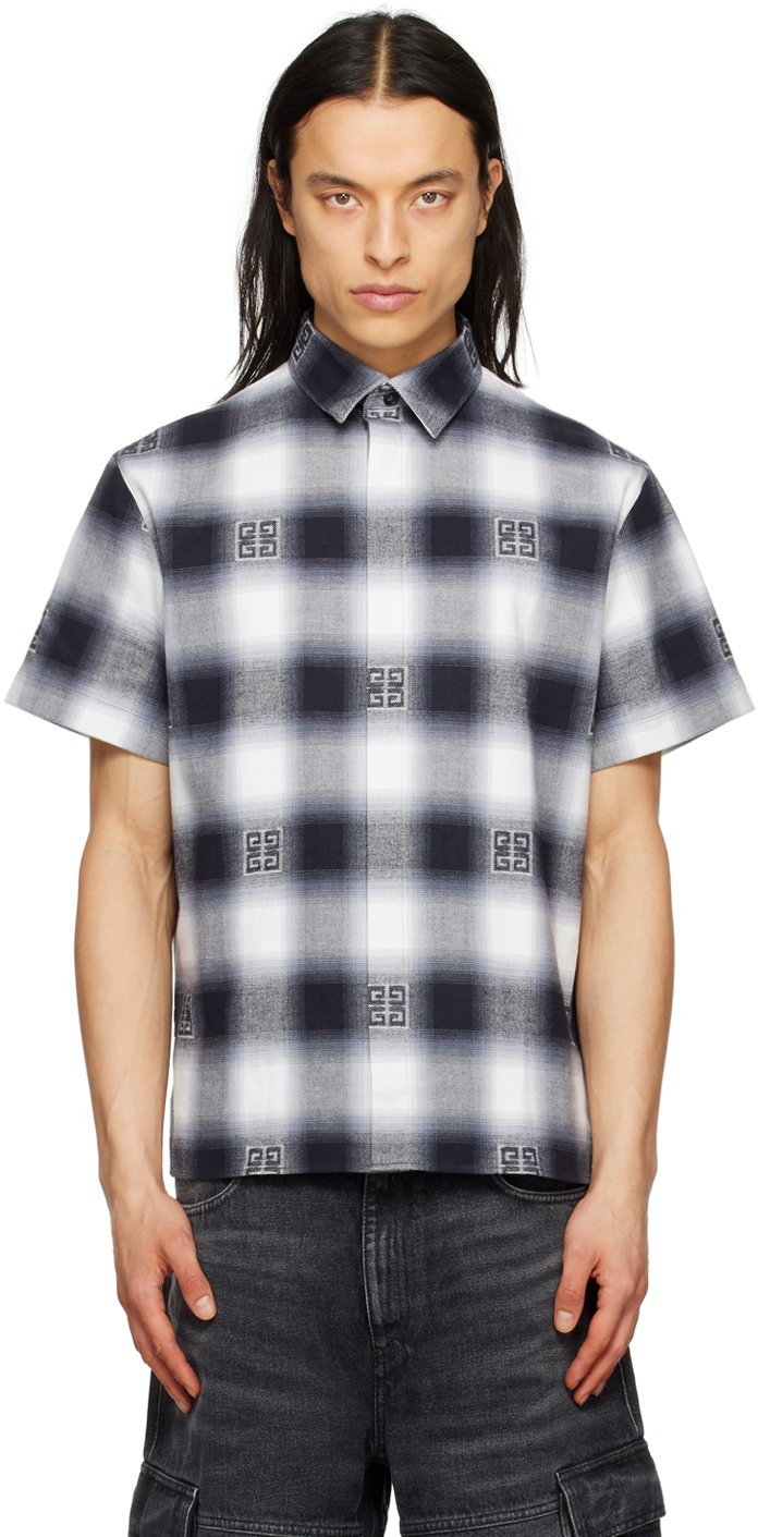 GIVENCHY BLACK CHECK SHIRT