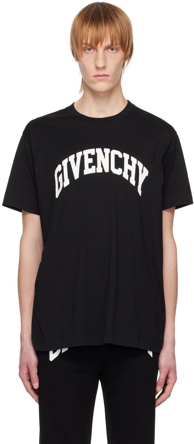 Givenchy: Black College T-Shirt | SSENSE