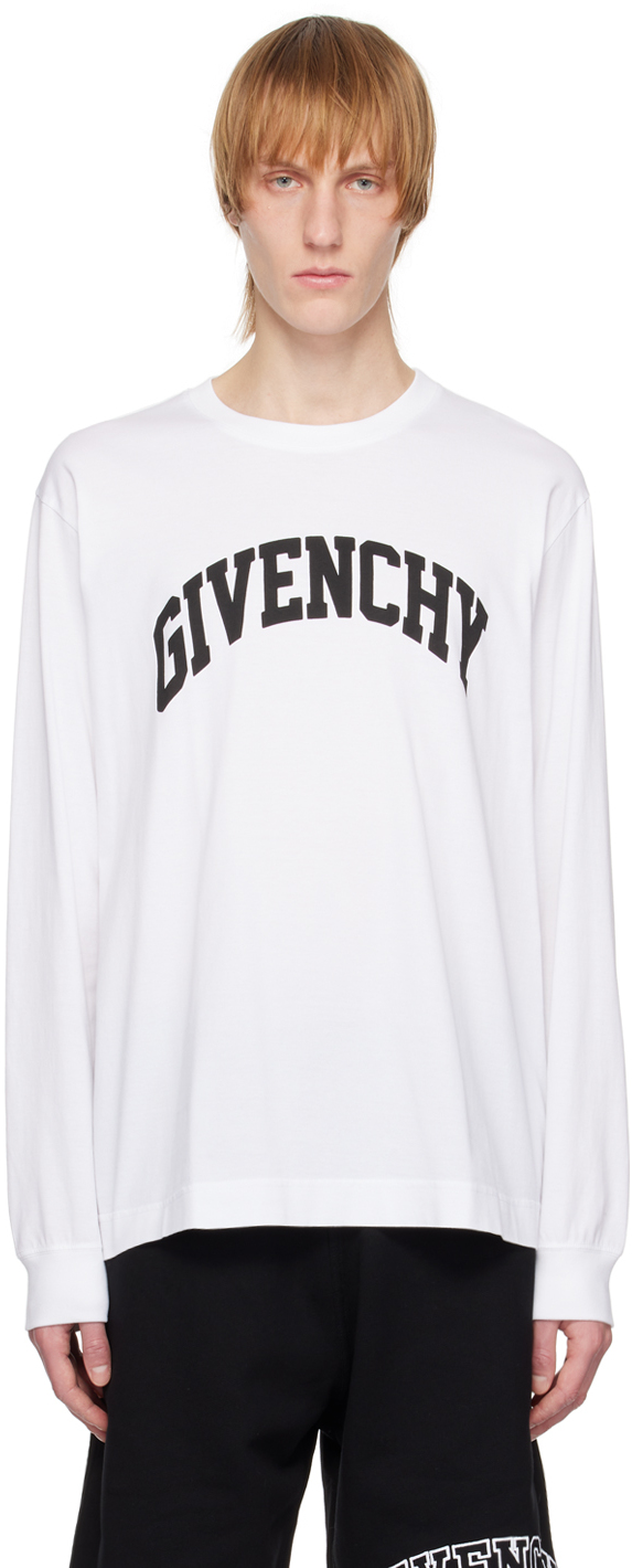 Givenchy: White Long Sleeve T-Shirt | SSENSE
