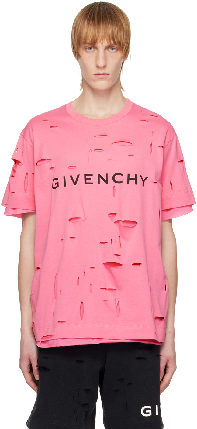 Givenchy: Pink Archetype T-Shirt | SSENSE