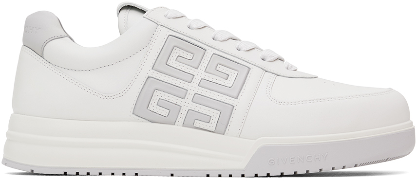 Givenchy: White 4G Sneakers | SSENSE UK