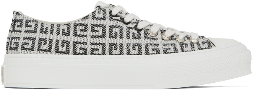 Black & White 4G City Sneakers