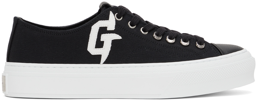 GIVENCHY BLACK CITY LOW SNEAKERS