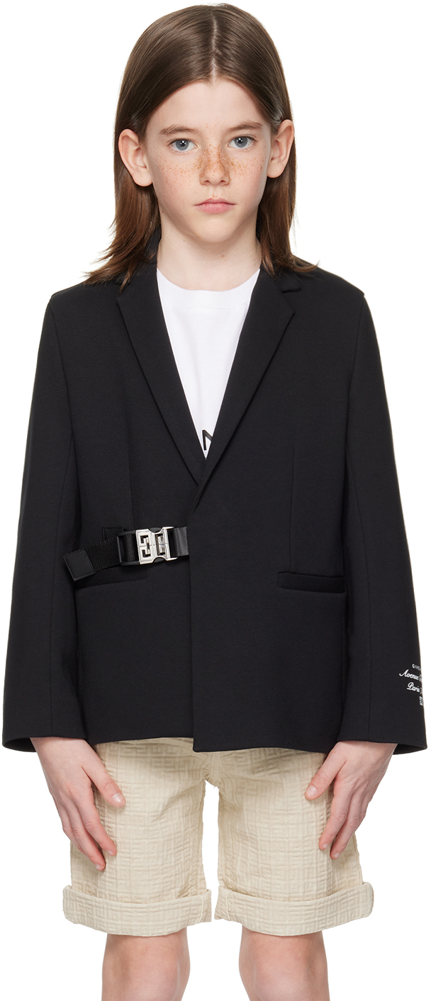 Givenchy Logo-buckle Fastened Blazer In Black