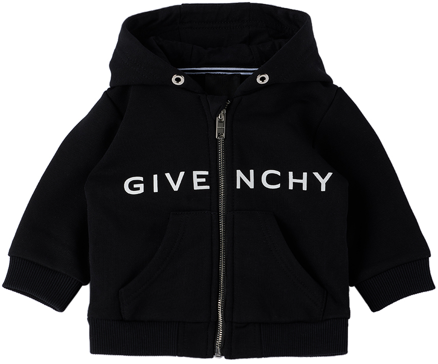 Baby Black Printed Hoodie by Givenchy SSENSE
