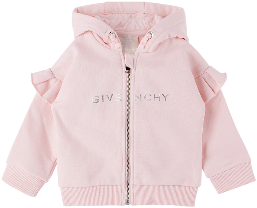 Givenchy Baby Pink Printed Hoodie In 44z Marshmallow
