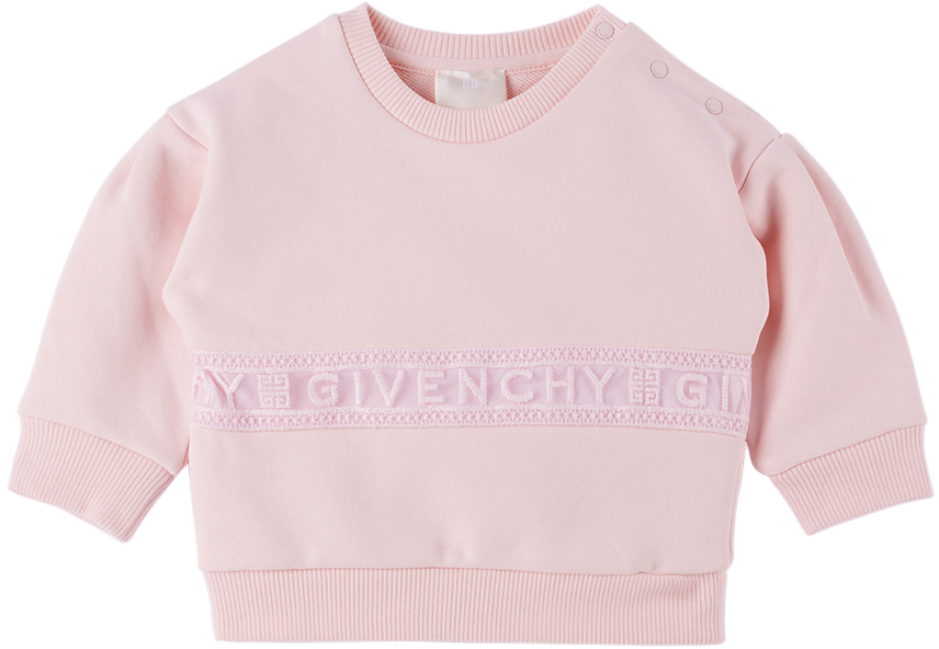 Givenchy Baby Pink Paneled Sweatshirt