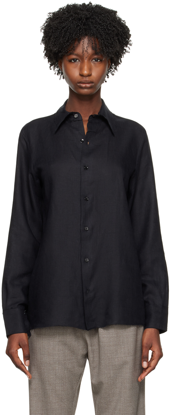 Gabriela Coll Garments Black No.197 Shirt In 02 Black
