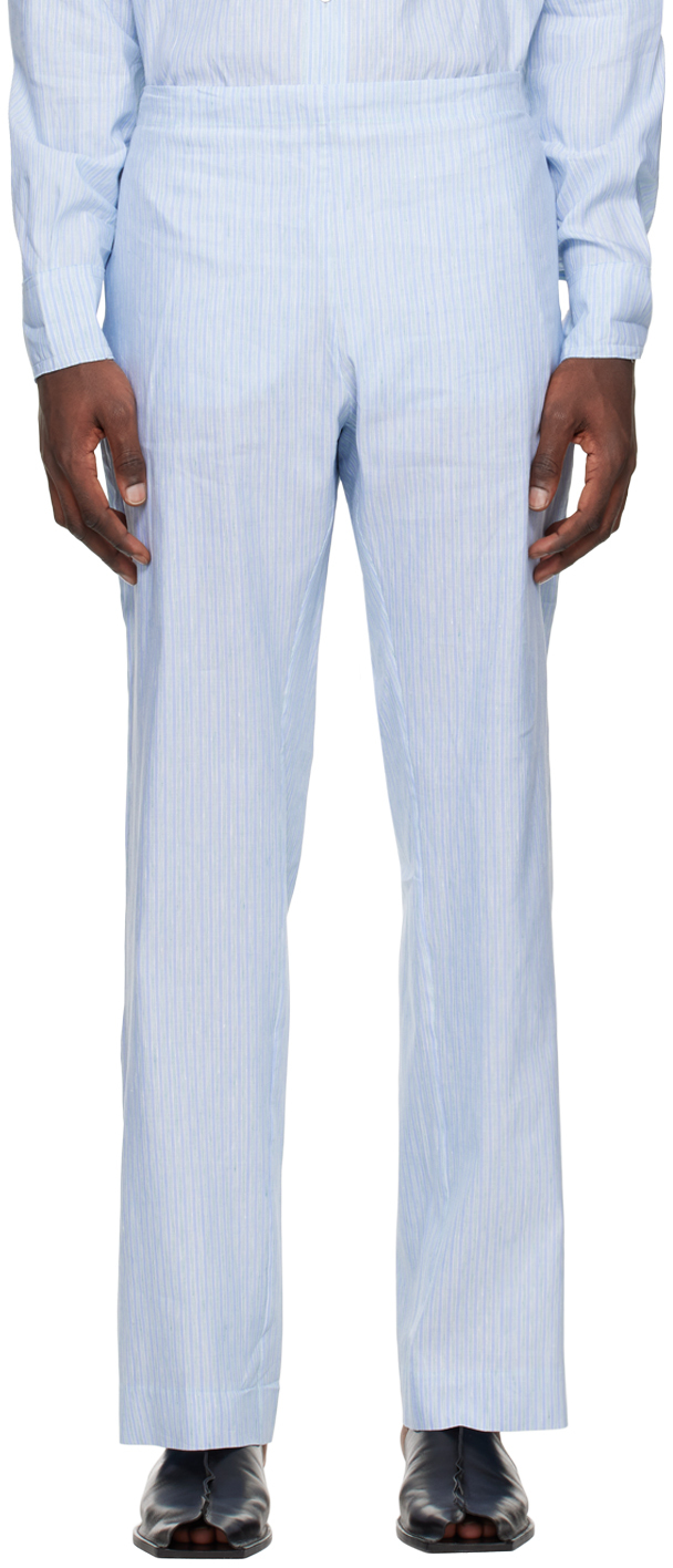 Blue No.198 Trousers by Gabriela Coll Garments on Sale