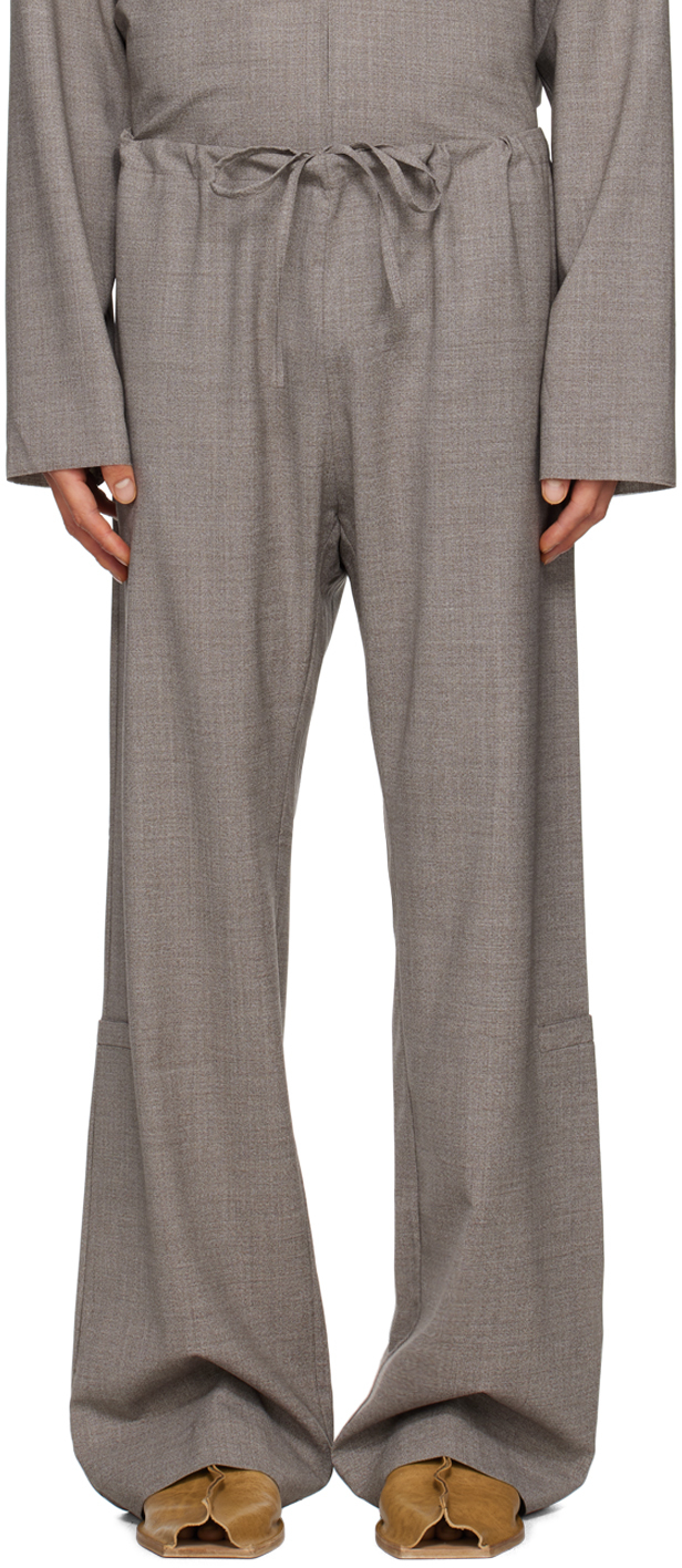 Gabriela Coll Garments Gray No. 198 Trousers In 52 - Grey Melange