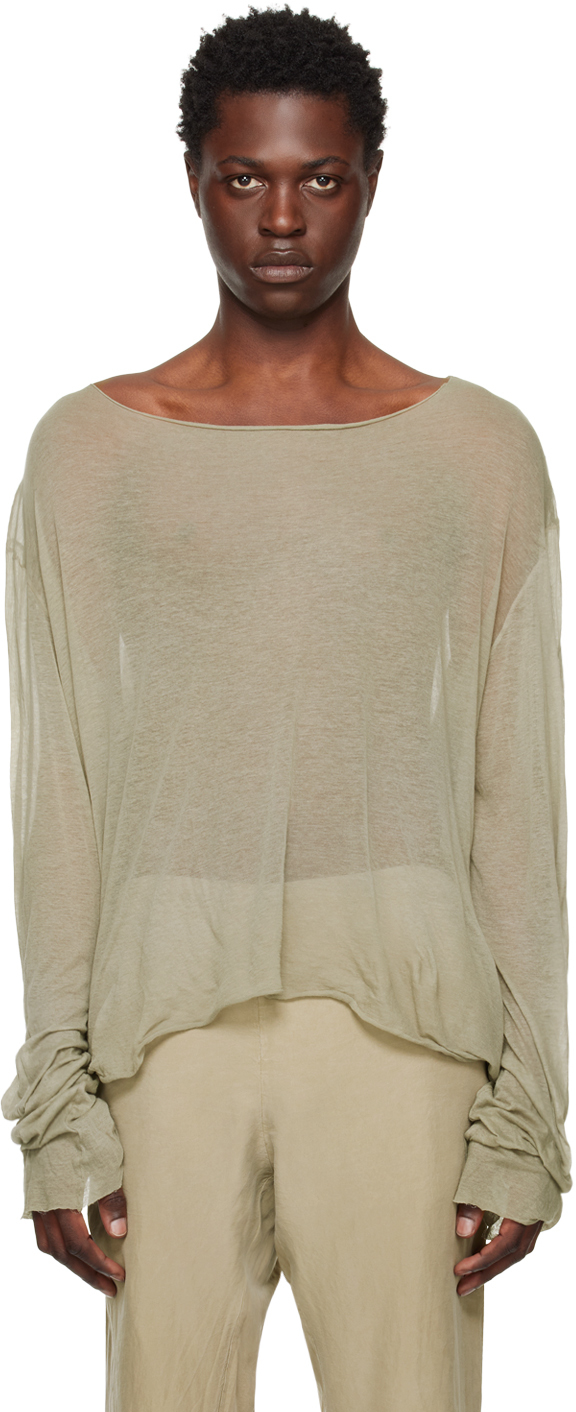 Gabriela Coll Garments Khaki No.223 Long Sleeve T-Shirt