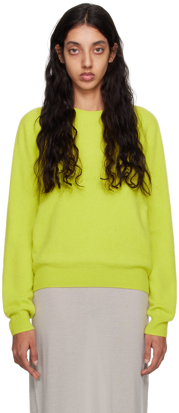 Frenckenberger Yellow Mini R-Neck Sweater