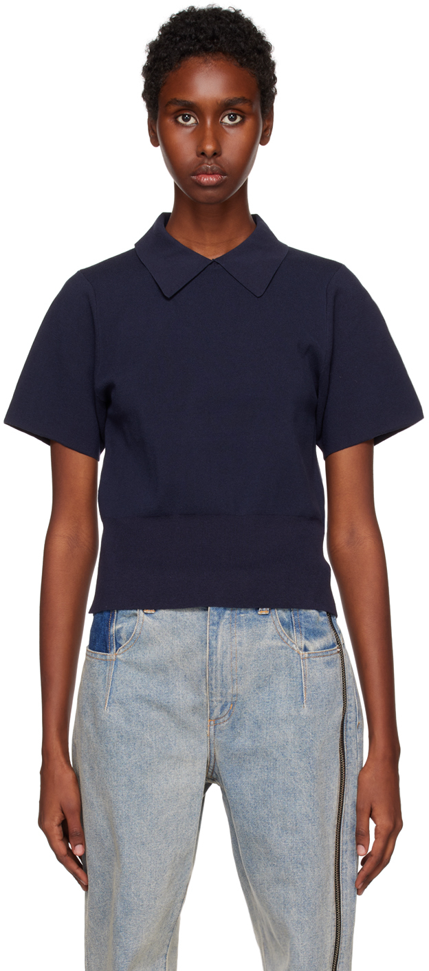 Ssense Fille Vêtements Tops & T-shirts T-shirts Polos Enfant Polo gris à rayures 