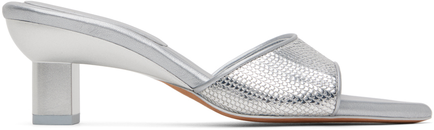 Silver Verona Mules