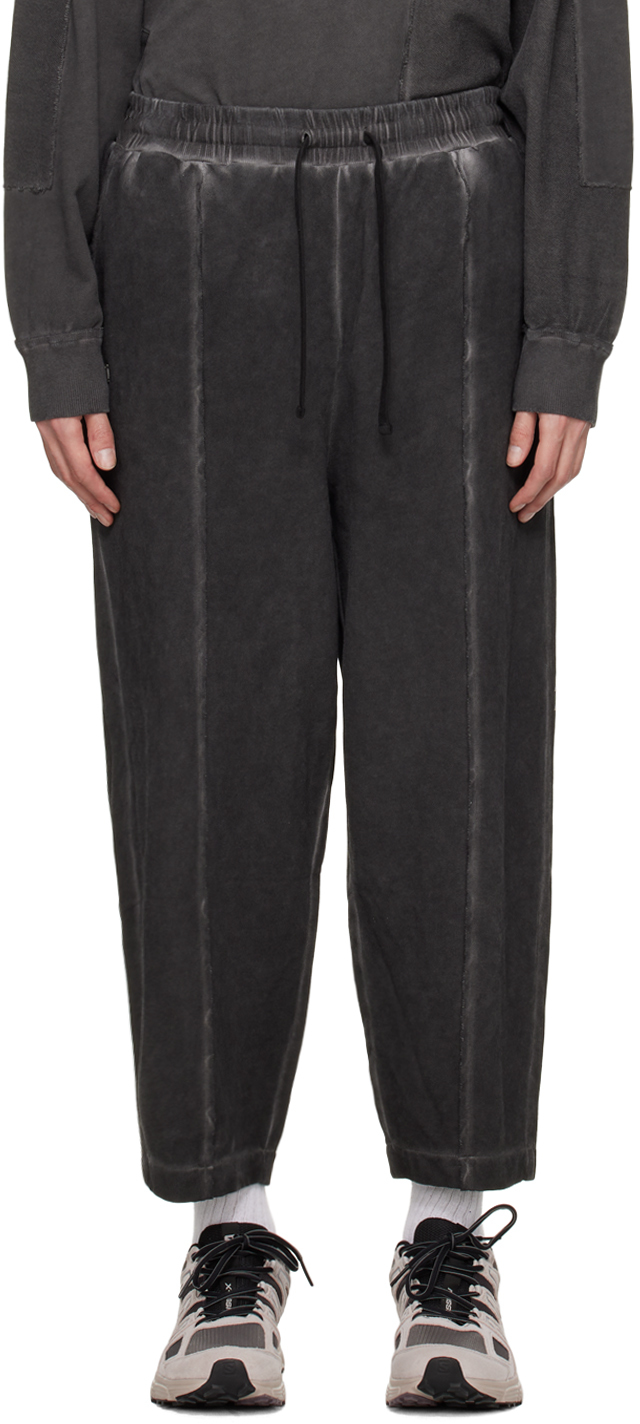 Izzue Gray Cold-dyed Sweatpants In Ccx