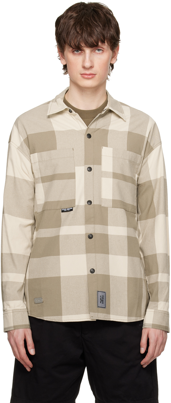 Izzue Check-print Cotton Shirt In Multicolour