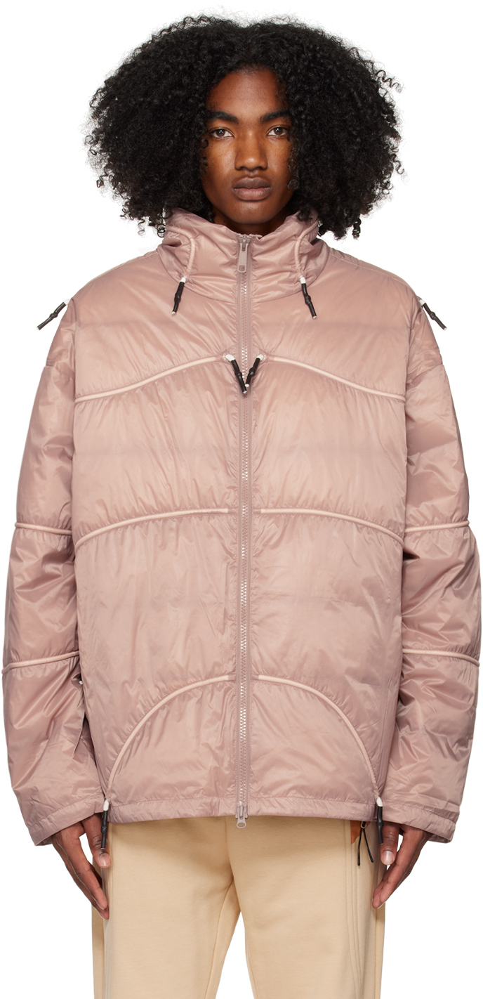 A. A. Spectrum Pink Plume Puffer Down Jacket In Preserve Pink