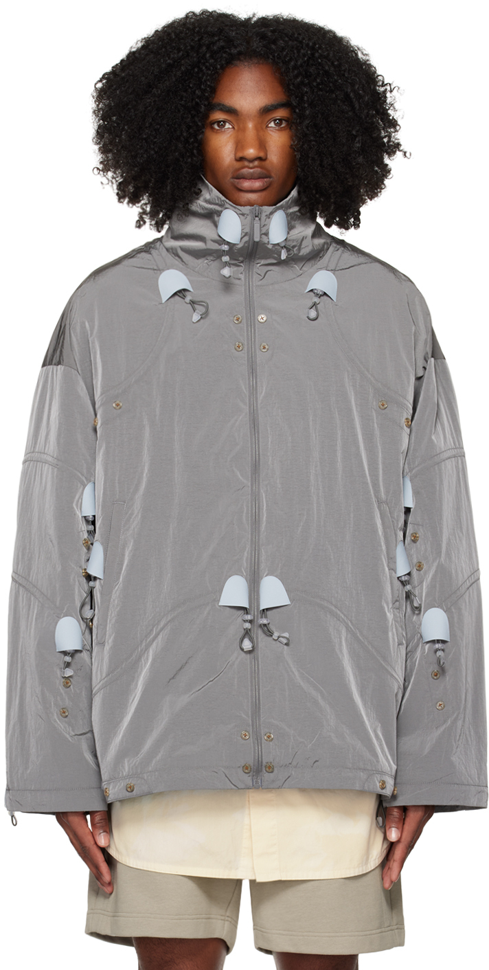 A. A. Spectrum Gray Pressure Jacket In Alloy Grey