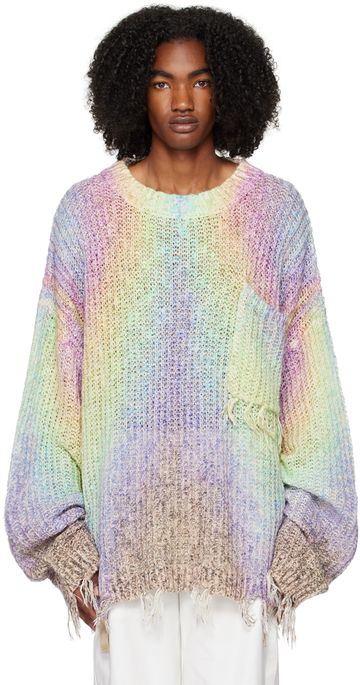 A. A. Spectrum Multicolor Azure Sweater In Rainbow