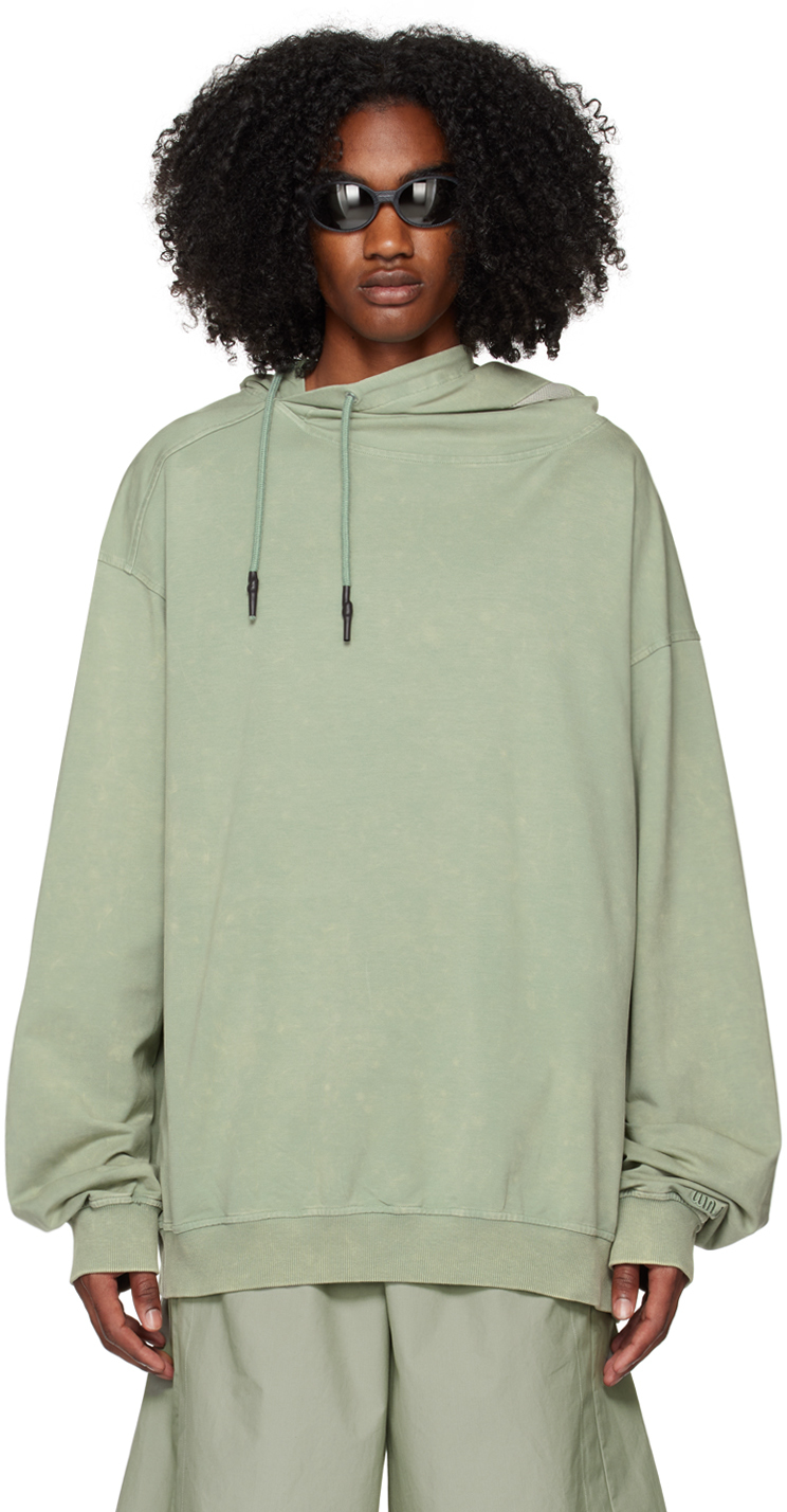 A. A. Spectrum Green Closed Circuit Hoodie In Green Dust