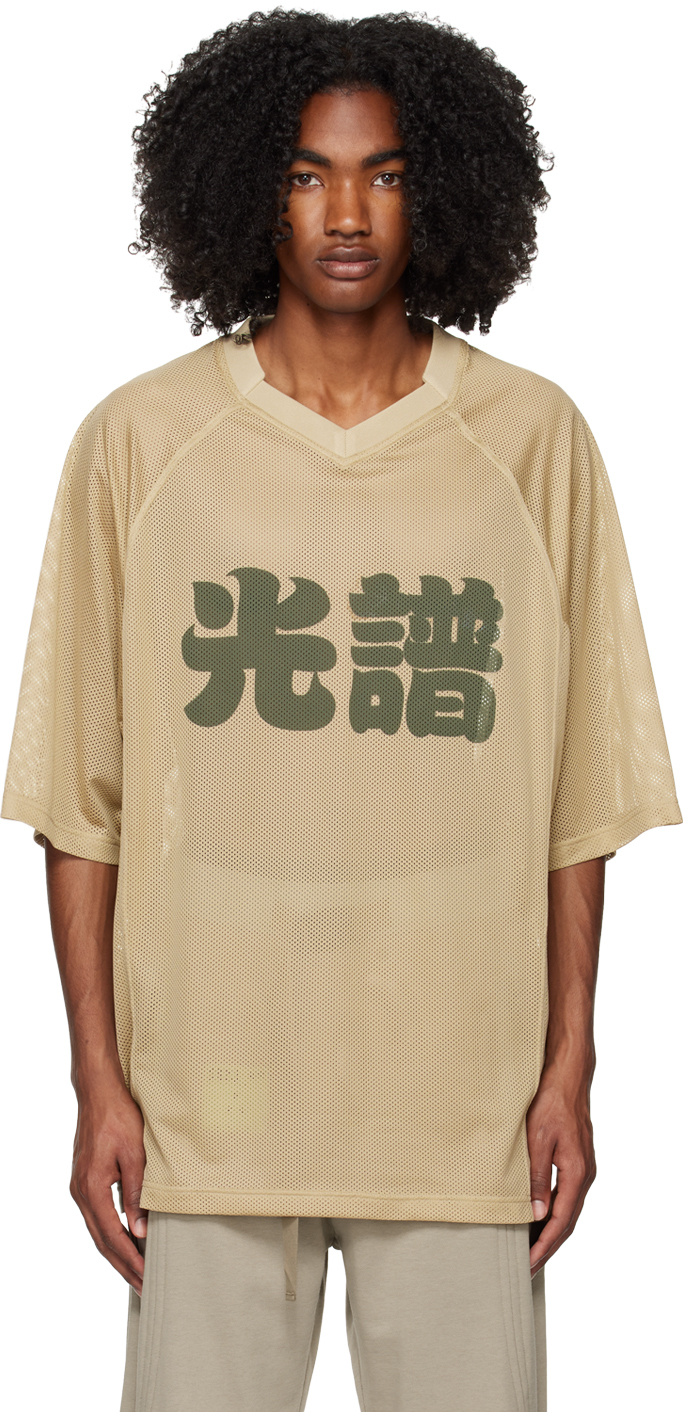 A. A. Spectrum Beige League T-shirt In Safari Sand