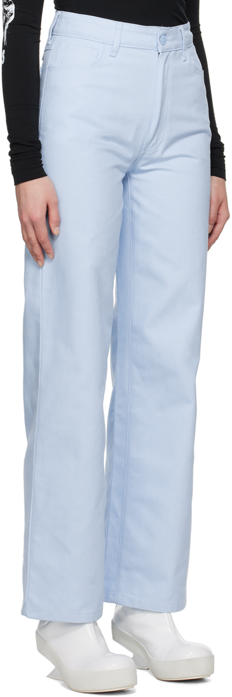 RAF SIMONS BLUE WIDE LEG JEANS