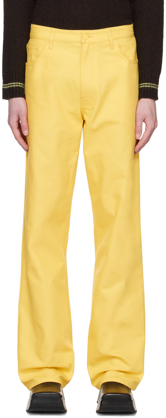 Raf Simons Yellow Workwear Jeans