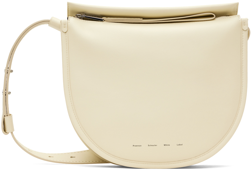 White Label Baxter Leather Shoulder Bag in Beige - Proenza Schouler