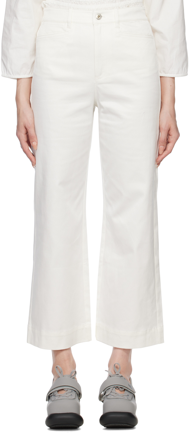 Off White Proenza Schouler White Label Wide Leg Trousers by